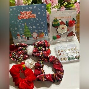 Christmas Gif set of earring and hair accessories for girls 17 pieces Boxed